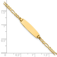14k Figaro ID Bracelet