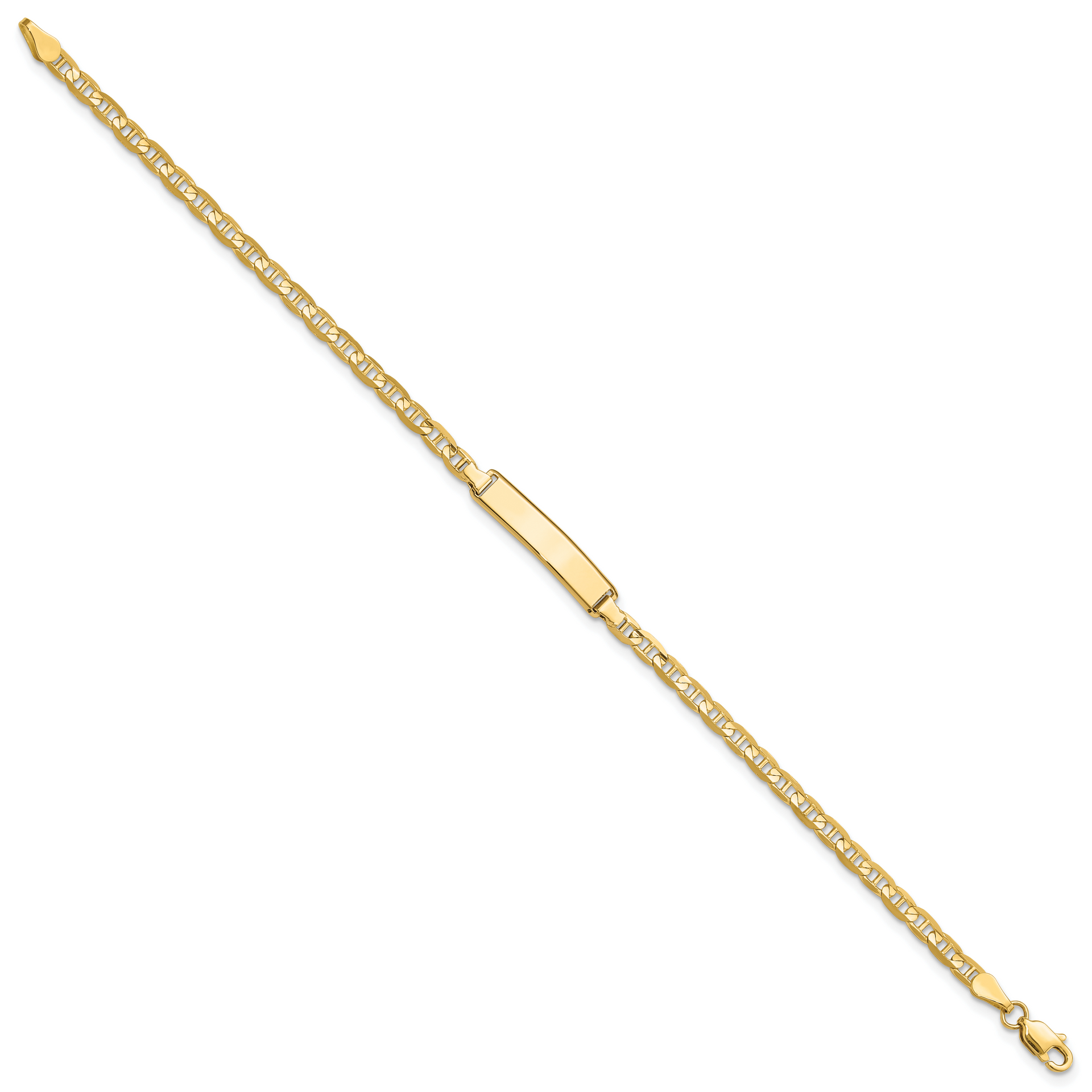 14k Anchor Link ID Bracelet
