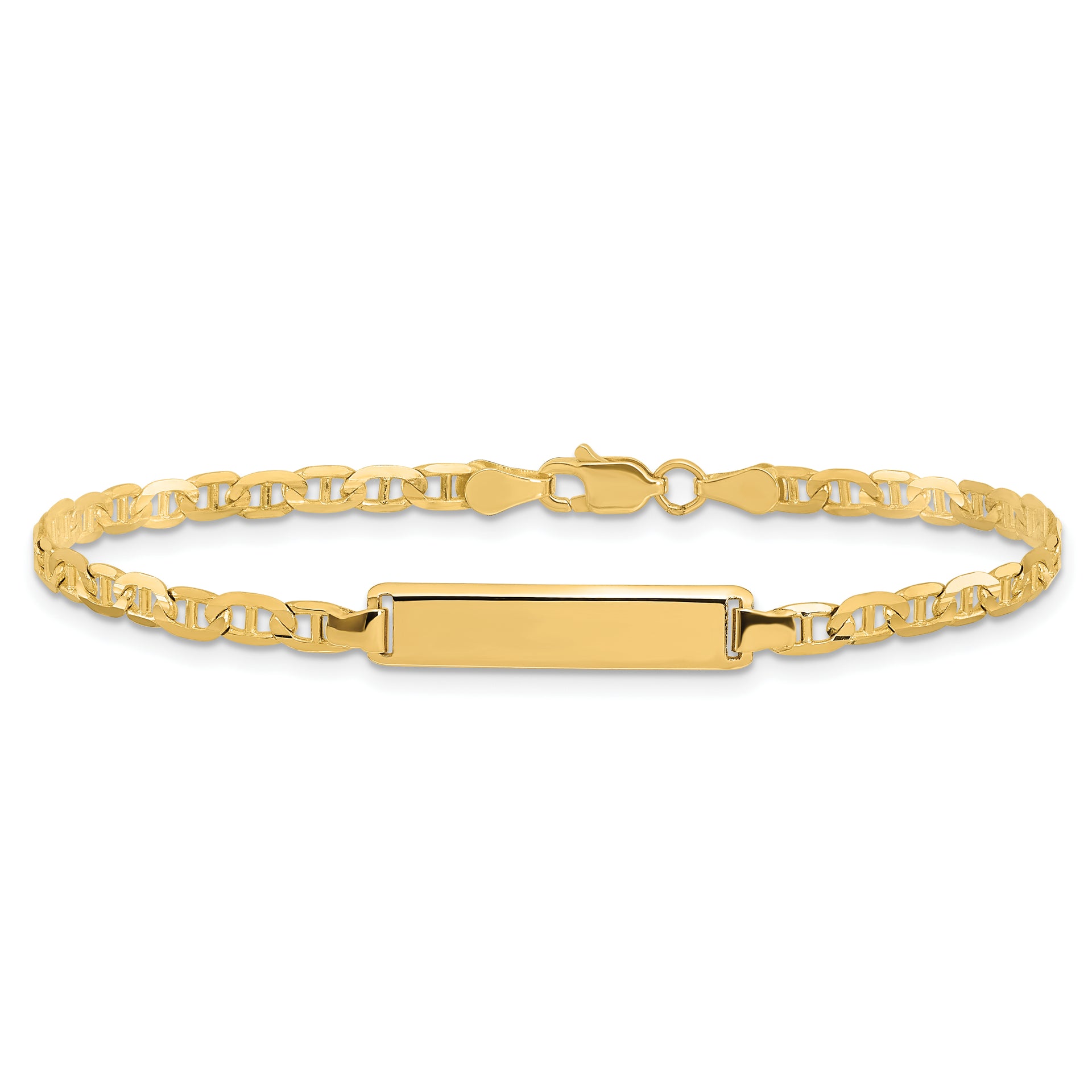 14k Anchor Link ID Bracelet