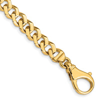14k 8mm Hand-polished Fancy Link Bracelet