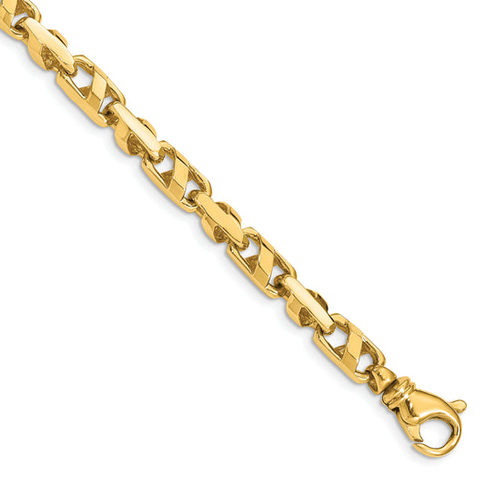 14k 5.5mm Fancy Link Bracelet