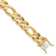 14k 15.7mm Hand Polished Fancy Heavy Figaro Link Bracelet