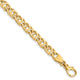 14K 7mm Hand Polished Fancy Link Chain
