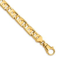 14k 10mm Hand-polished Fancy Link Chain