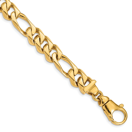 14k 10.9mm Hand Polished Fancy Link Necklace