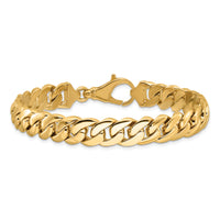 14k 10.75mm Hand Polished Fancy Link Necklace