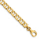 14k 6.5mm Hand-polished Fancy Anchor Link Bracelet