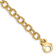 14K 6.5mm Polished Hand-polished Fancy Link Chain