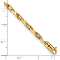 14k 3.8mm Polished Fancy Link Chain