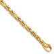 14k 4.9mm Hand-polished Byzantine Link Chain