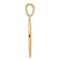 14k Red Enameled Miraculous Medal Pendant
