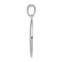 14k White Gold Miraculous Medal Pendant