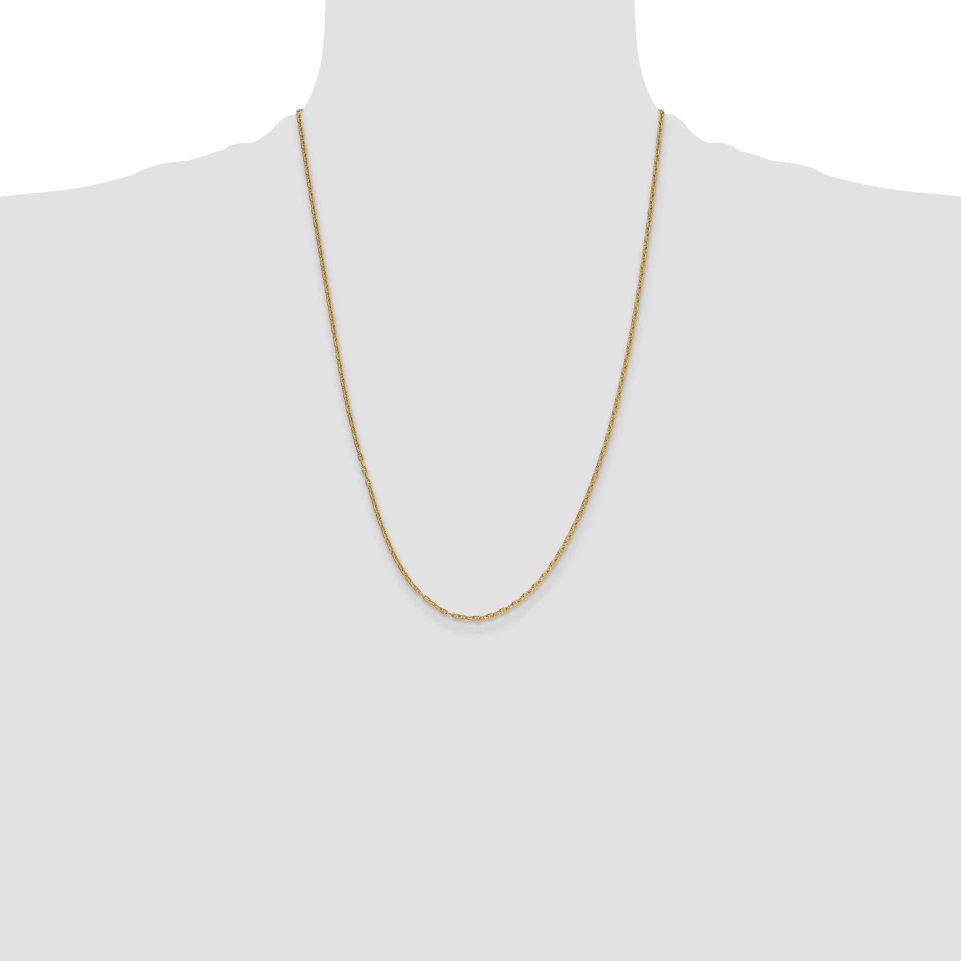 14k 1.8mm Mariners Link Chain
