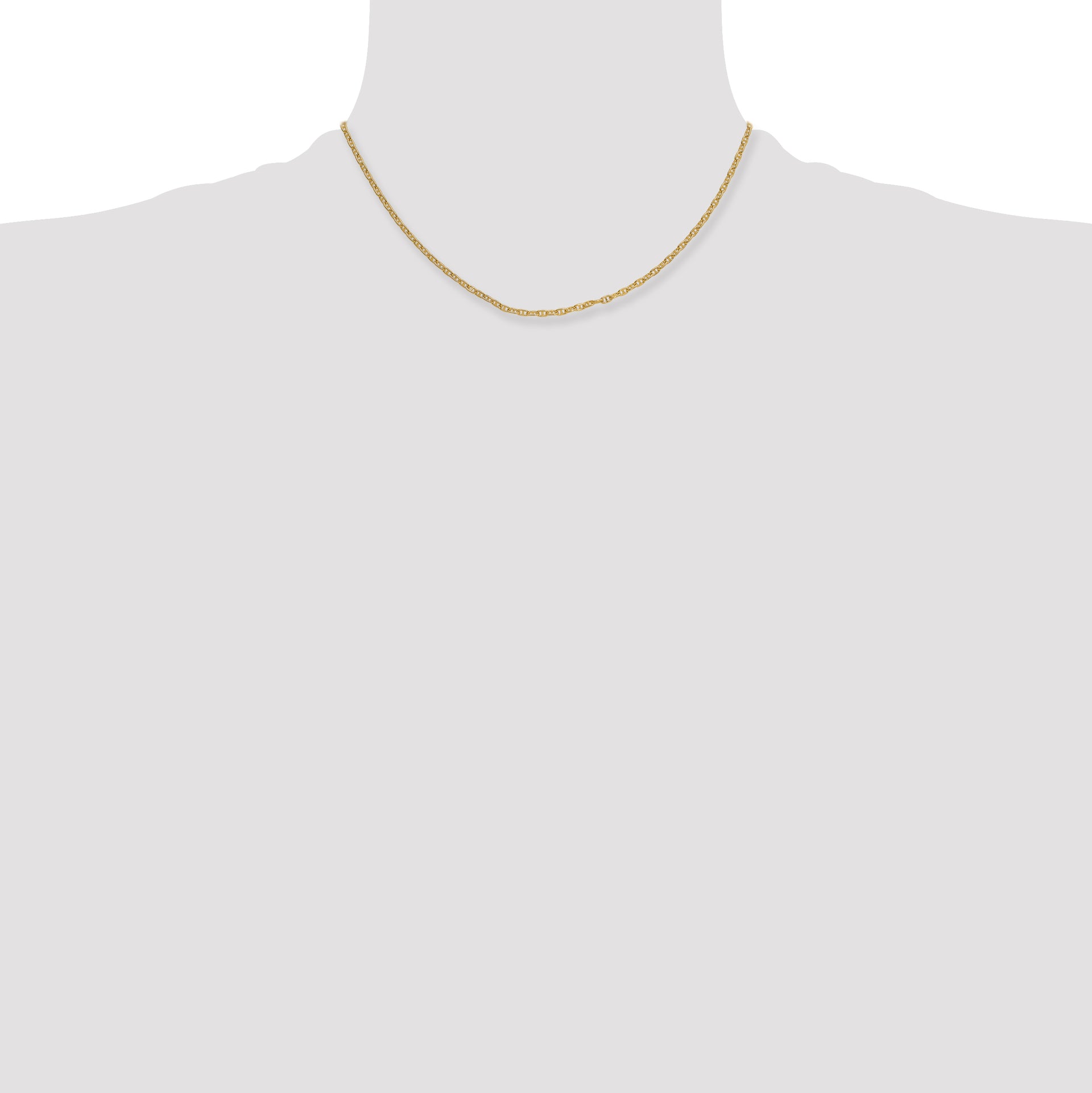 14k 2.35mm Mariners Link Chain