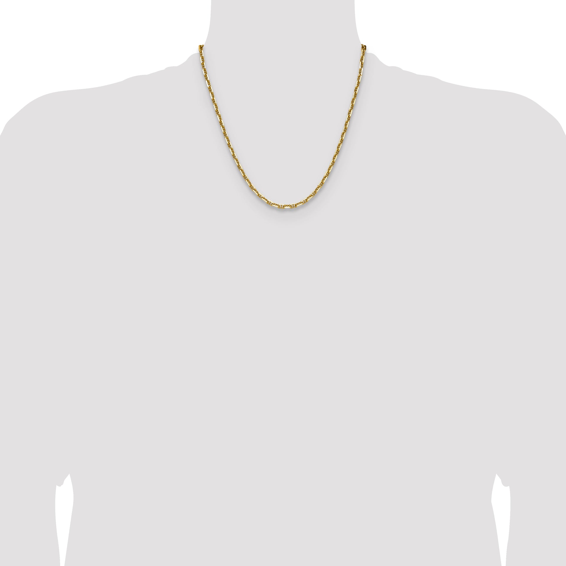 14k 4.1mm D/C Mariner Anchor Chain