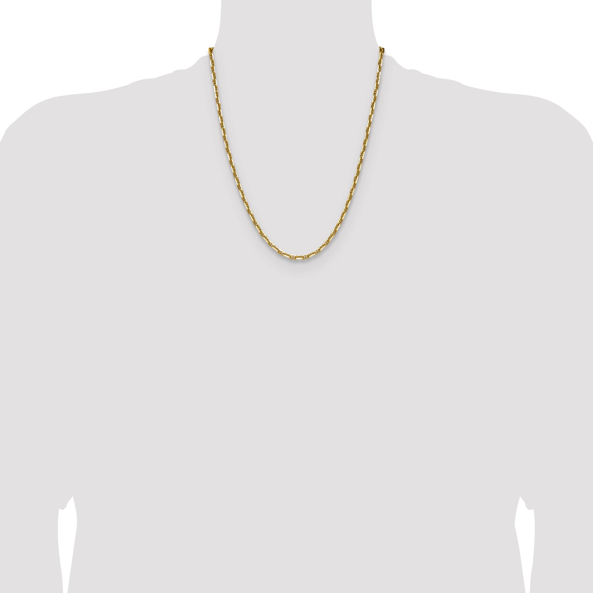 14k 4.1mm D/C Mariner Anchor Chain