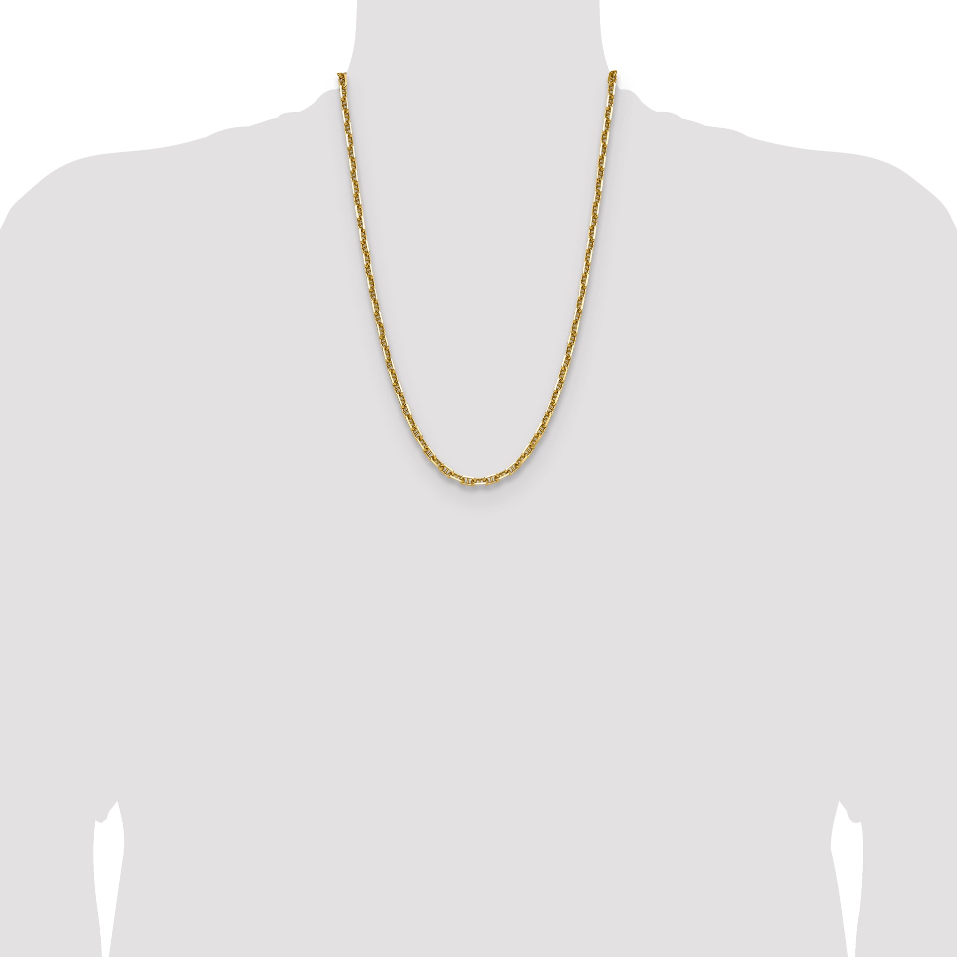 14k 5.0mm D/C Mariner Anchor Chain