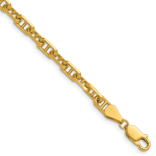 14k 5.0mm D/C Mariner Anchor Chain