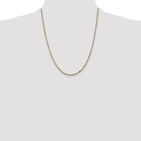 14k 1.8mm D/C Milano Rope Chain