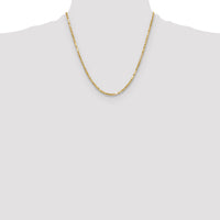 14k 2.75mm D/C Milano Rope Chain