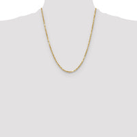 14k 2.75mm D/C Milano Rope Chain