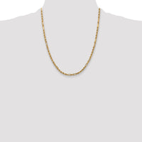 14k 3.0mm D/C Milano Rope Chain