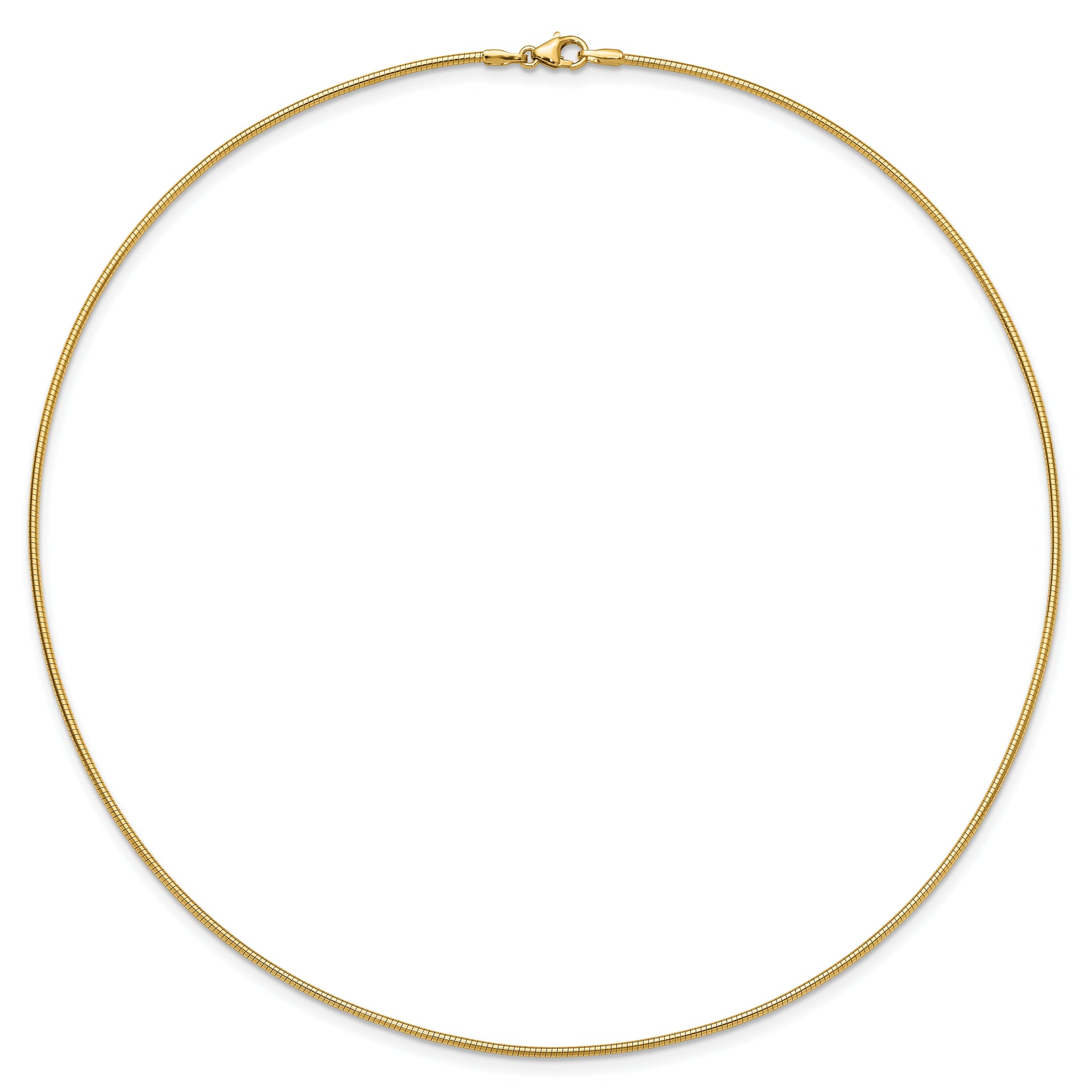 14K Yellow Gold 1.4mm Round Omega