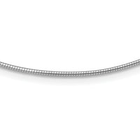 14K White Gold 1.4mm Round Omega
