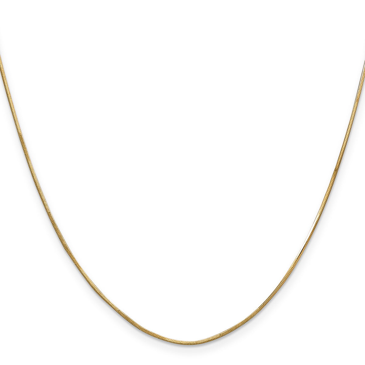 14k .8mm Octagonal Snake Chain