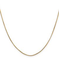 14k .8mm Octagonal Snake Chain