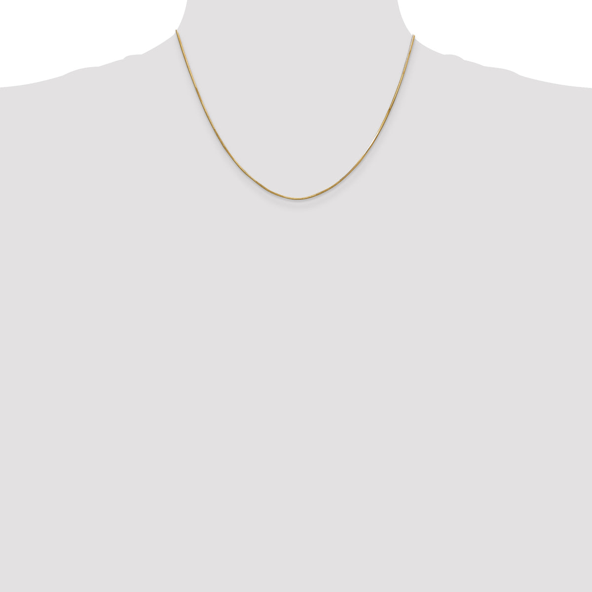 14k .8mm Octagonal Snake Chain