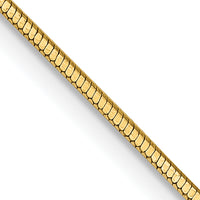 14k .9mm Octagonal Snake Chain