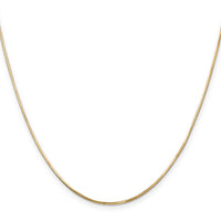 14k .9mm Octagonal Snake Chain