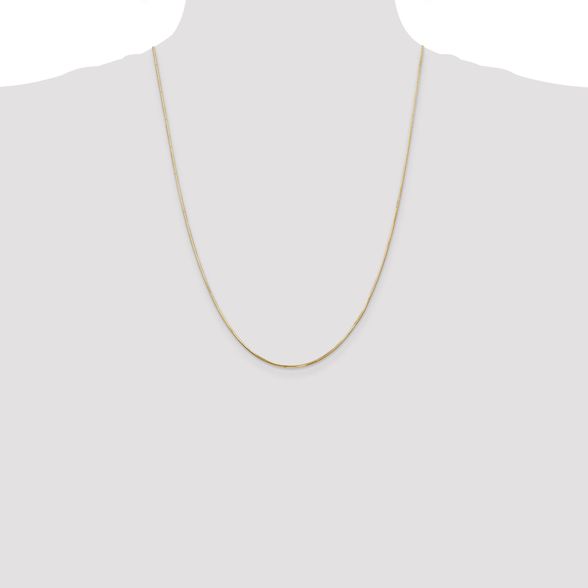 14k .9mm Octagonal Snake Chain