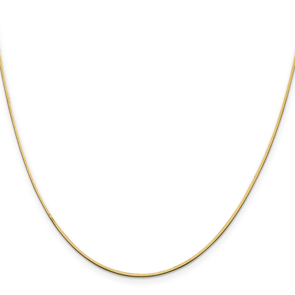 14k 1mm Octagonal Snake Chain