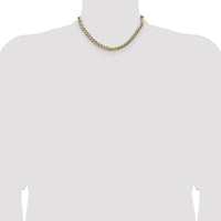 14k 7.2mm Lightweight PavÃ© Flat Cuban Chain