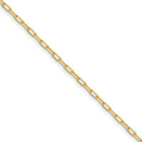 14k 2.2mm Solid Beveled D/C Paperclip Chain (100 inch Spool)