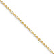 14k 2.2mm Solid Beveled D/C Paperclip Chain (100 inch Spool)