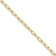 14k 3.0mm Solid Beveled D/C Paperclip Chain (100 inch Spool)