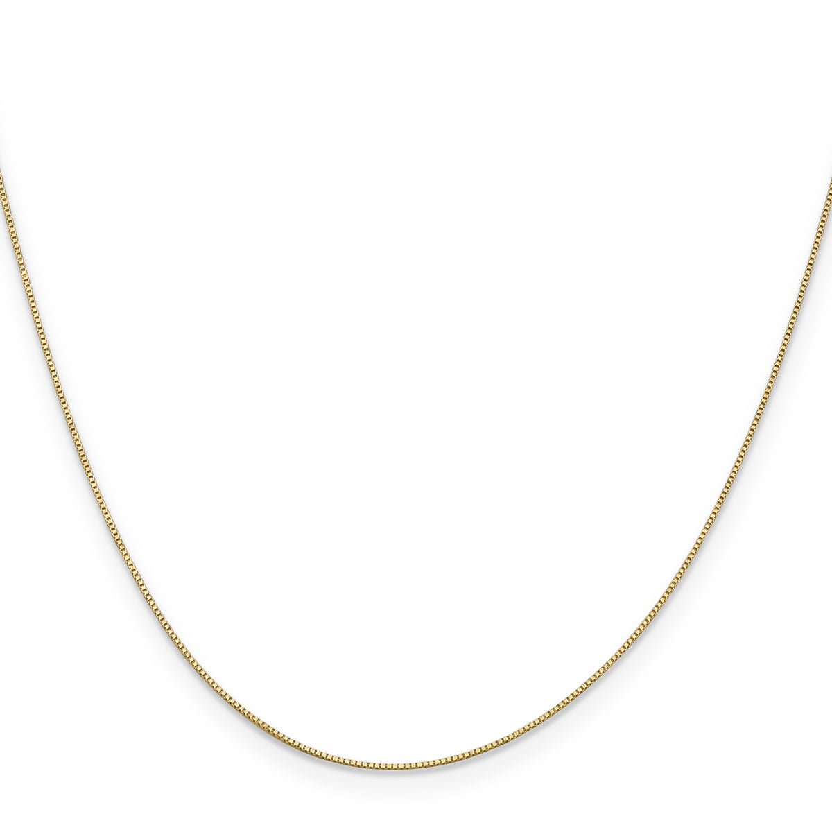 14k .5mm Box with Spring Ring Clasp Chain