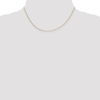 14k .5mm Box with Spring Ring Clasp Chain