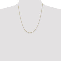 14k .5mm Box with Spring Ring Clasp Chain