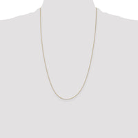 14k .5mm Box with Spring Ring Clasp Chain