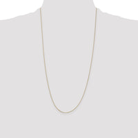 14k .5mm Box with Spring Ring Clasp Chain