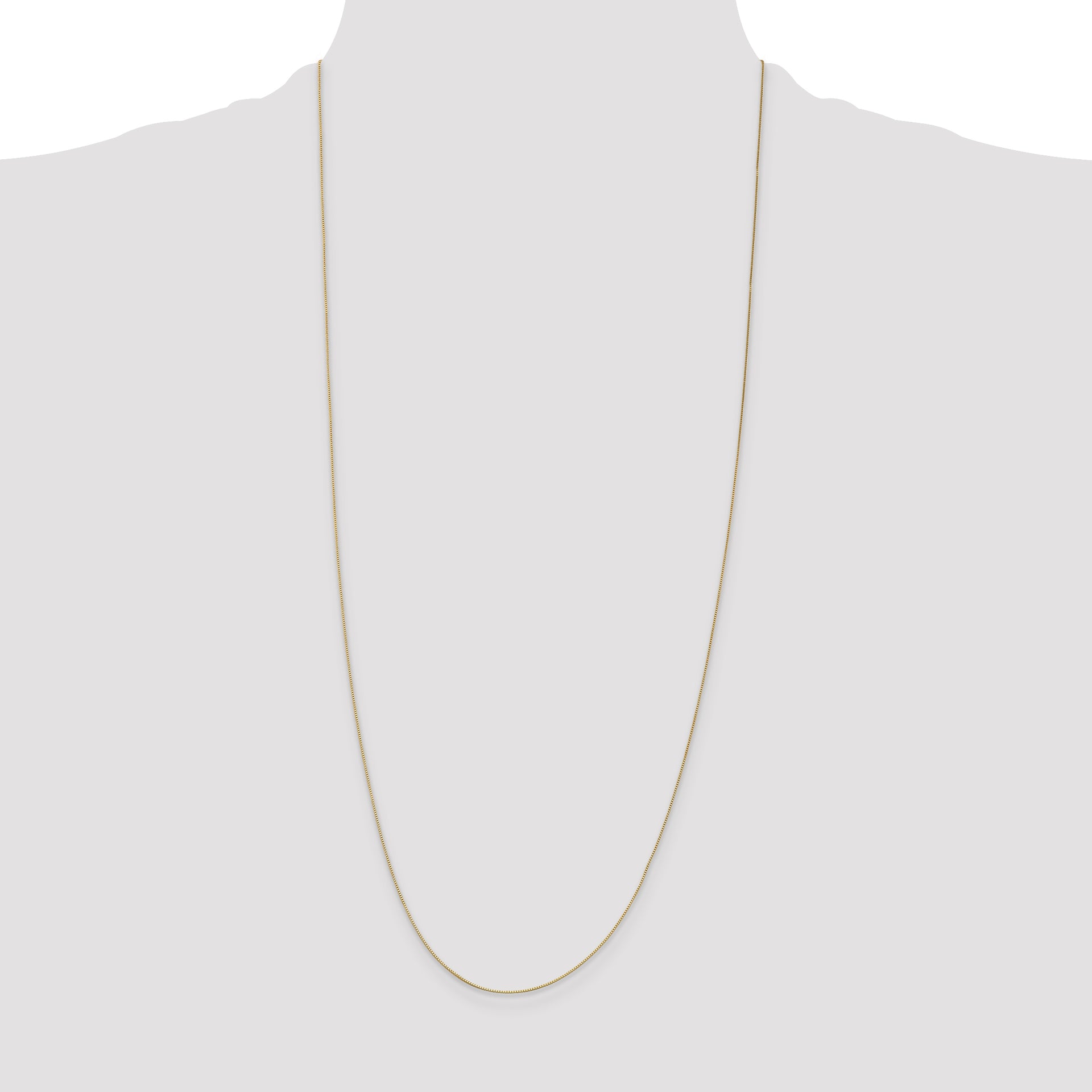 14k .5mm Box with Spring Ring Clasp Chain