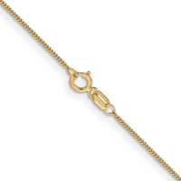 14k .9mm Curb Pendant Chain