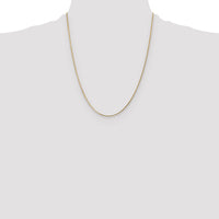 14k 1.3mm Curb Pendant Chain