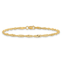 14k 2mm Singapore Chain