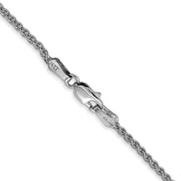 14k White Gold 1.7mm Spiga Chain