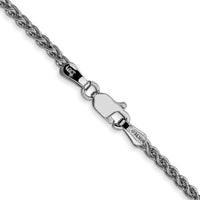14k White Gold 2.1mm Spiga Chain